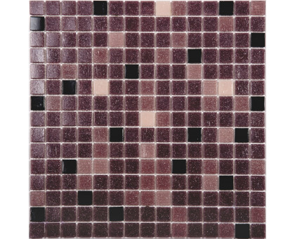 Мозаика стекло (сетка)(20*20*4)327*327,сиреневый фон от 1-9 COV05