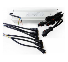 Трансформатор RGB 100Вт 12В для 6-ти светодиодных светильников 15(12)Вт типа TLQP