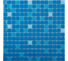 Мозаика стекло (сетка)(20*20*4)327*327,голубой фон от 1-9 COV09