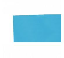 Металлический лист с ПВХ-покрытием ALKORPLAN Adria Blue (синий), 1,4 мм, 1х2 м