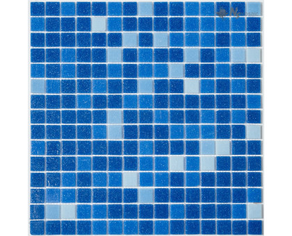 Мозаика стекло синий (сетка)(23*23*4) 327*327 MIX21