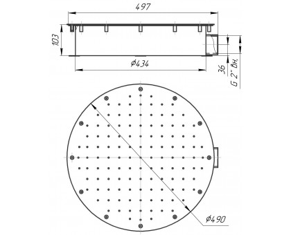 Гейзер круглый Ø480 (Плитка)
